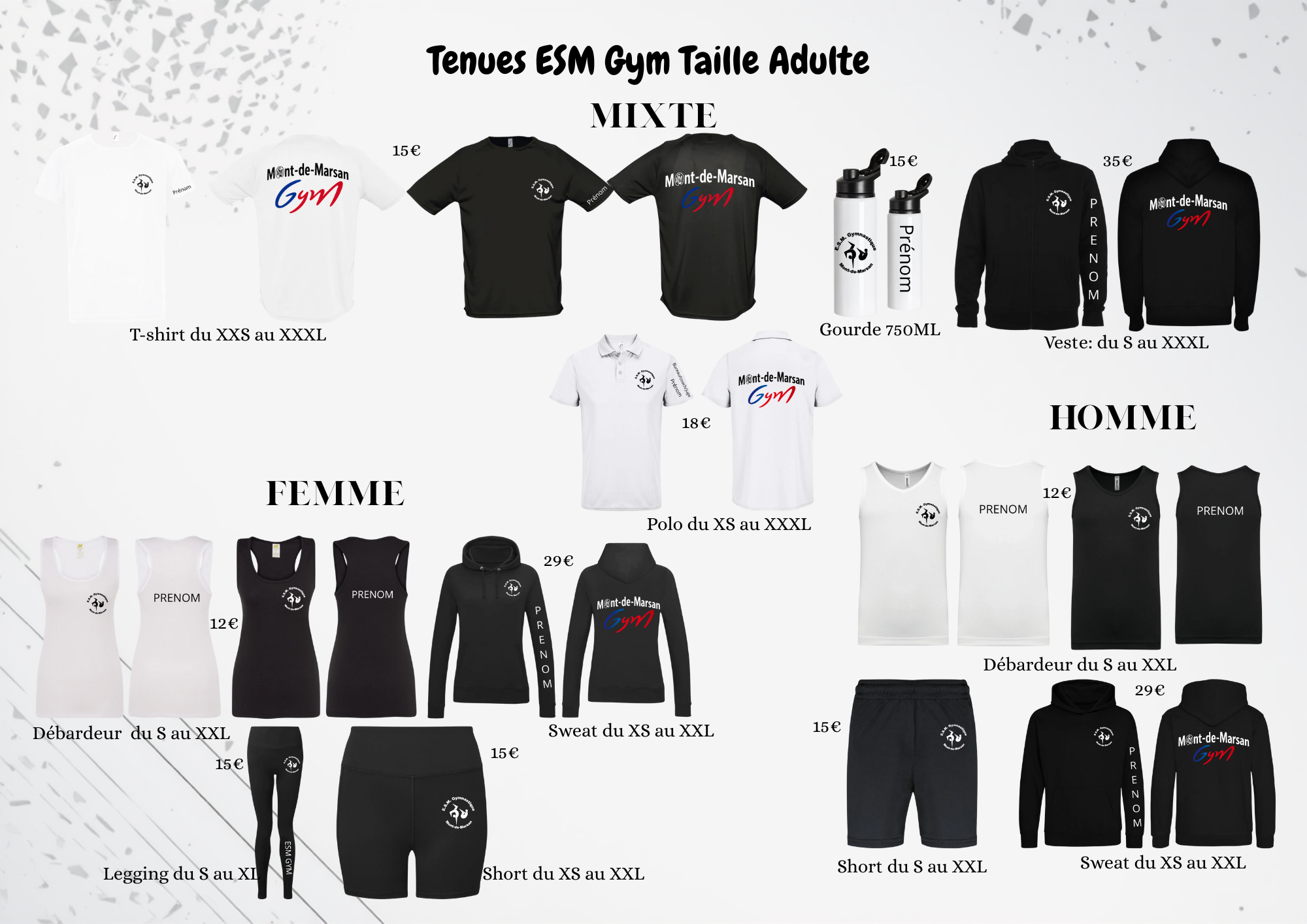 tenues-esm-gym-taille-adulte