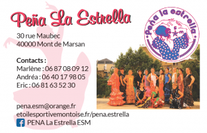 carte visite PENA ESTRELLA
